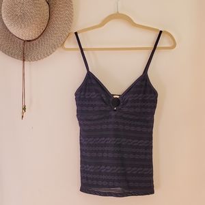 Nautica Tankini Swim Top Size 8 Blue